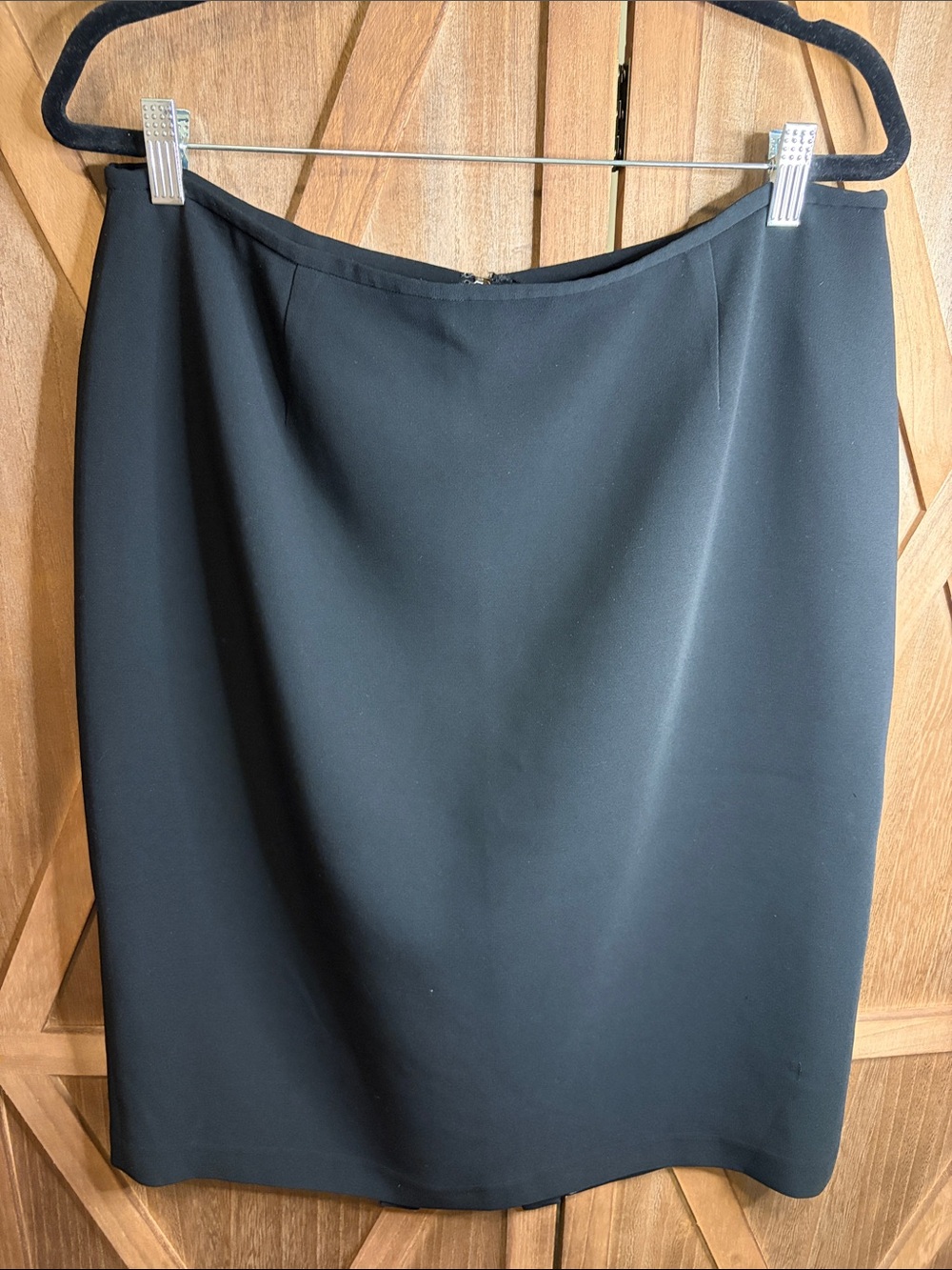 STUDIO 148 New York Classic Black Pencil Skirt SIZE 14